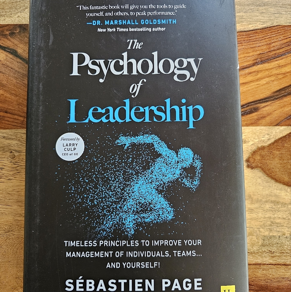 The Psychology of Leadership SIGNED COPY By Sebastien Page Hardcover Dust Jacket